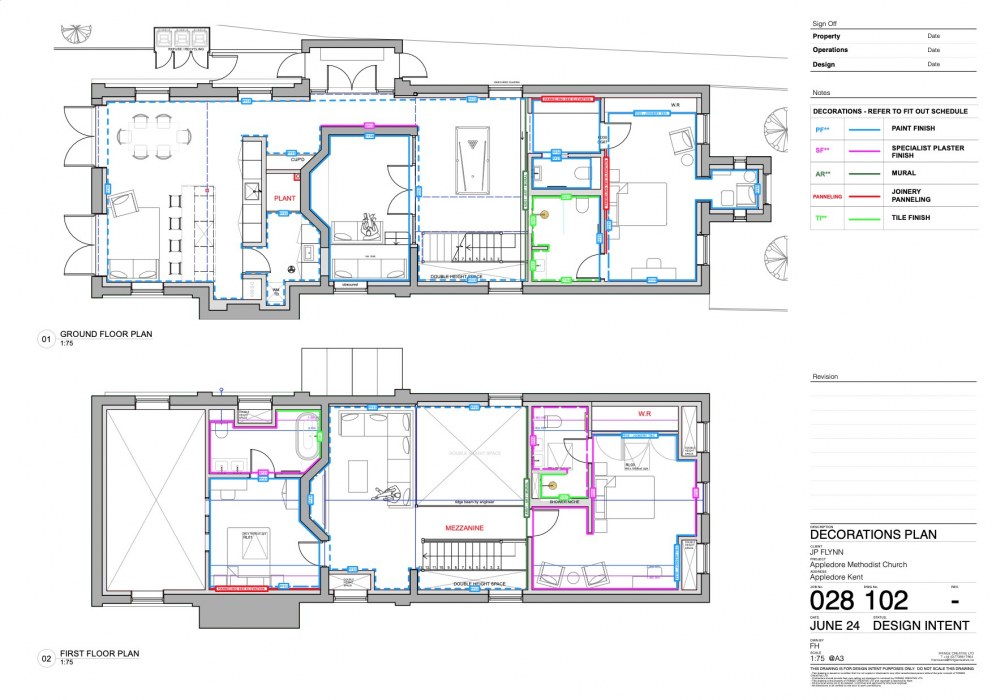 Appledore Methodist Church | Decorations Plan | Interior Designers